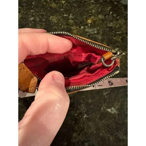 Dooney & Bourke Black Logo Keychain Purse Unisex Compact Size - Picture 4 of 6